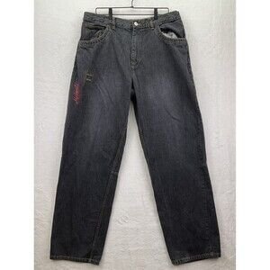 Vintage Y2K Makavelli Black Denim Jeans Mens sz 38x34
